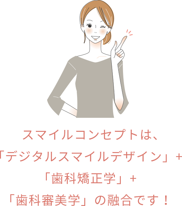 説明する女性イラスト