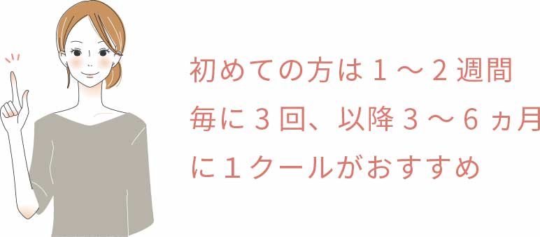 解説する女性イラスト