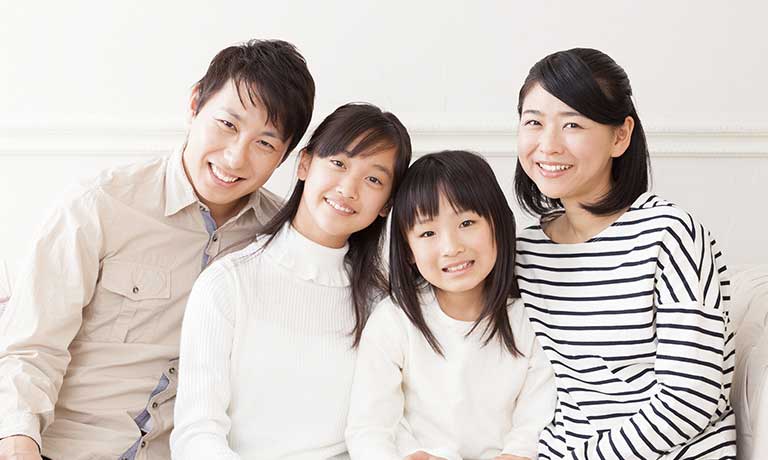 笑顔の家族